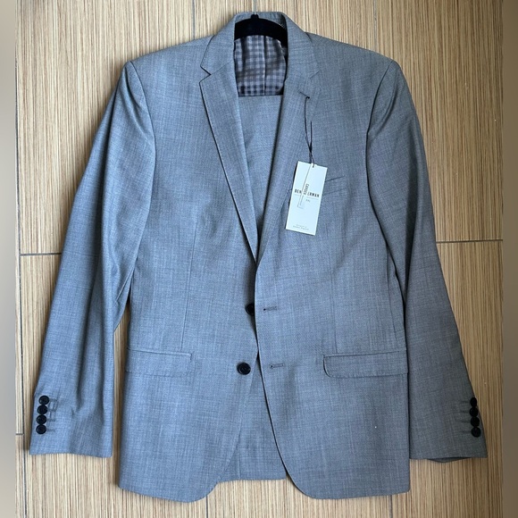 Men’s Ben Sherman Suit 38 Reg blazer 30W 32L slacks gray - Picture 13 of 13